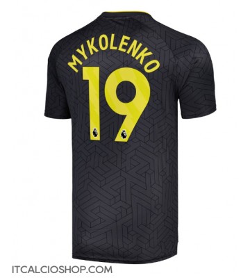 Everton Vitaliy Mykolenko #19 Seconda Maglia 2024-25 Manica Corta
